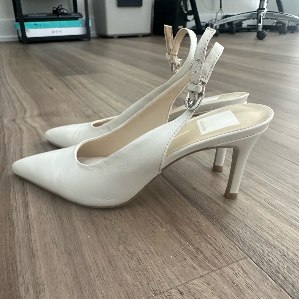 Dolce Vita White Slingback Heel